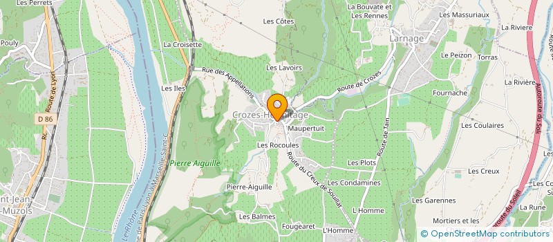 localisation de l'entreprise CENTRE COMMUNAL D ACTION SOCIALE à CROZES-HERMITAGE