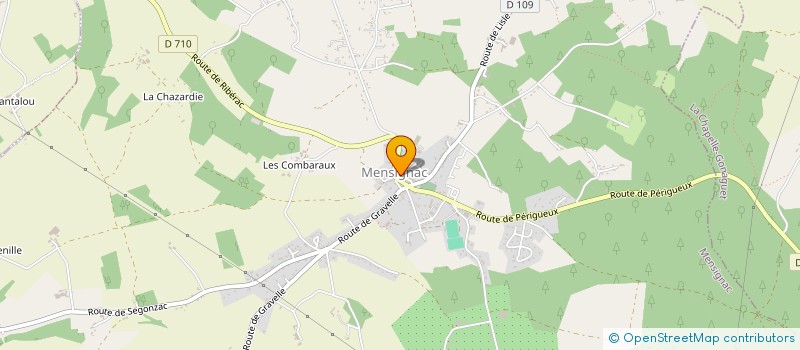 localisation de l'entreprise CENTRE COMMUNAL D'ACTION SOCIALE à MENSIGNAC