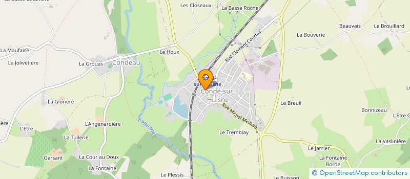 localisation de l'entreprise CENTRE COMMUNAL D'ACTION SOCIALE à SABLONS-SUR-HUISNE