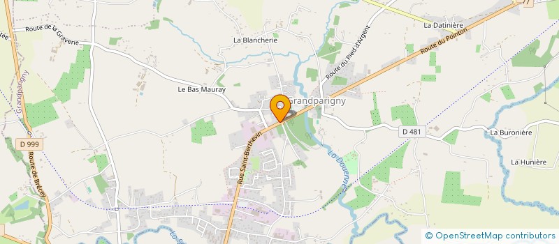 localisation de l'entreprise CENTRE COMMUNAL D'ACTION SOCIALE à GRANDPARIGNY