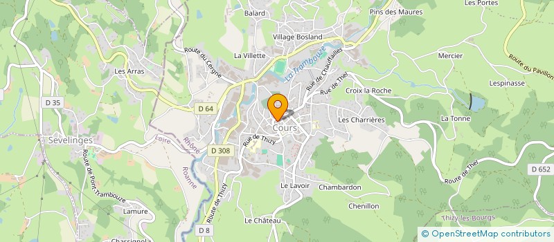 localisation de l'entreprise CENTRE COMMUNAL D'ACTION SOCIALE à COURS
