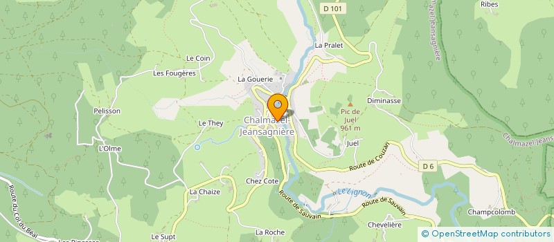 localisation de l'entreprise CENTRE COMMUNAL D'ACTION SOCIALE à CHALMAZEL-JEANSAGNIERE