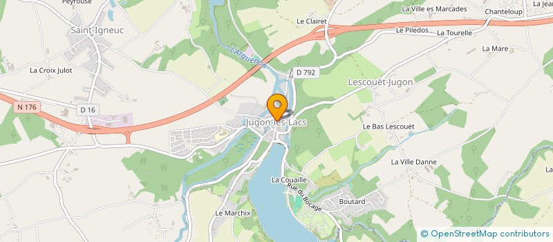 localisation de l'entreprise CENTRE COMMUNAL D'ACTION SOCIALE à JUGON-LES-LACS