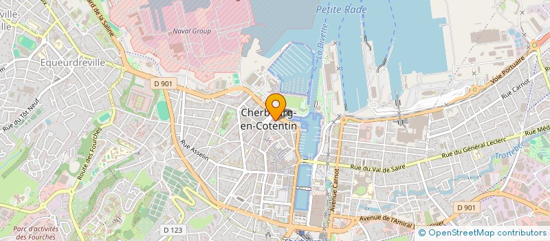 localisation de l'entreprise CENTRE COMMUNAL D'ACTION SOCIALE à CHERBOURG-EN-COTENTIN