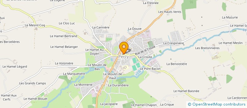 localisation de l'entreprise CENTRE COMMUNAL D'ACTION SOCIALE à PERCY-EN-NORMANDIE