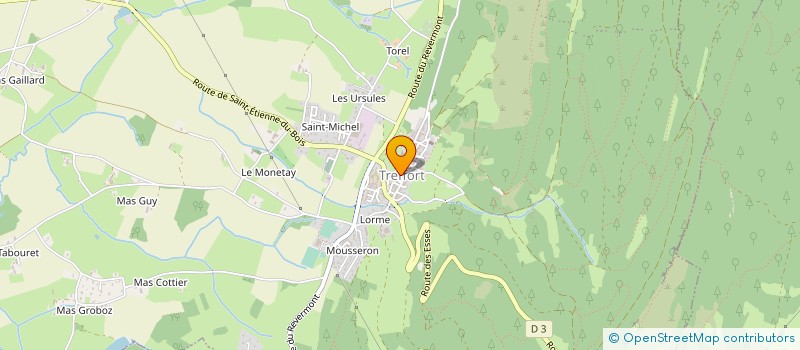 localisation de l'entreprise CENTRE COMMUNAL D'ACTION SOCIALE à VAL-REVERMONT