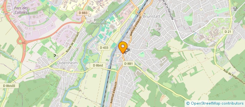 localisation de l'entreprise CENTRE COMMUNAL D'ACTION SOCIALE à BRUNSTATT-DIDENHEIM