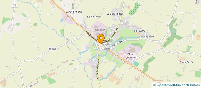 localisation de l'entreprise CENTRE COMMUNAL D'ACTION SOCIALE à RIVES D'ANDAINE