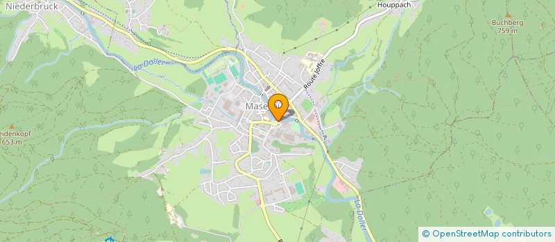 localisation de l'entreprise CENTRE COMMUNAL D'ACTION SOCIALE à MASEVAUX-NIEDERBRUCK