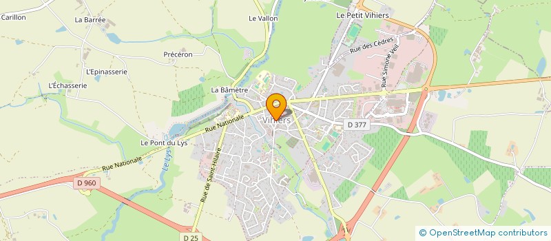 localisation de l'entreprise CENTRE COMMUNAL D'ACTION SOCIALE à LYS-HAUT-LAYON