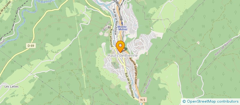 localisation de l'entreprise CENTRE COMMUNAL D'ACTION SOCIALE à HAUTS DE BIENNE