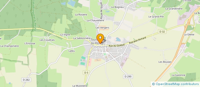 localisation de l'entreprise CENTRE COMMUNAL D'ACTION SOCIALE à TOUROUVRE AU PERCHE