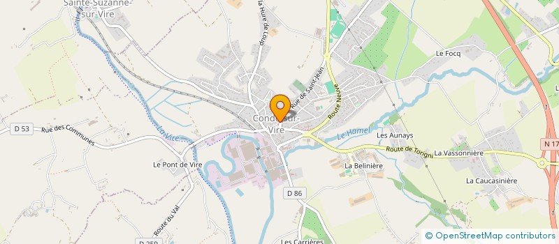 localisation de l'entreprise CENTRE COMMUNAL D'ACTION SOCIALE à CONDE-SUR-VIRE