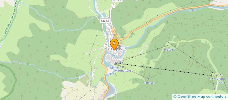 localisation de l'entreprise CENTRE COMMUNAL D ACTION SOCIALE à VAL-CENIS