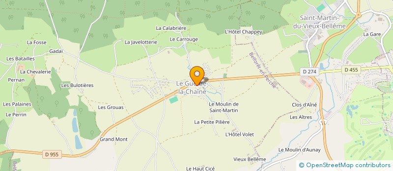 localisation de l'entreprise CENTRE COMMUNAL D'ACTION SOCIALE à BELFORET-EN-PERCHE
