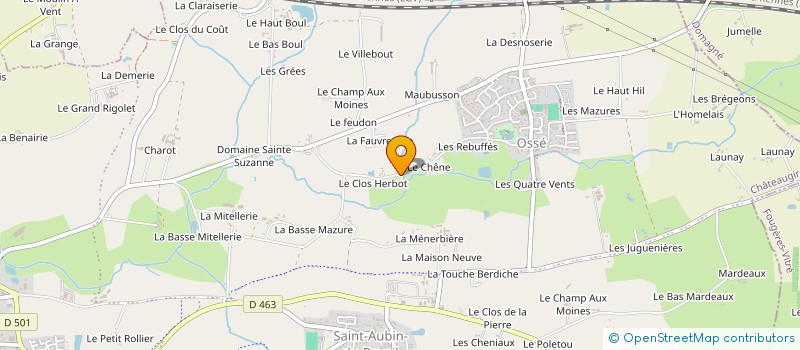 localisation de l'entreprise CENTRE COMMUNAL D'ACTION SOCIALE à CHATEAUGIRON