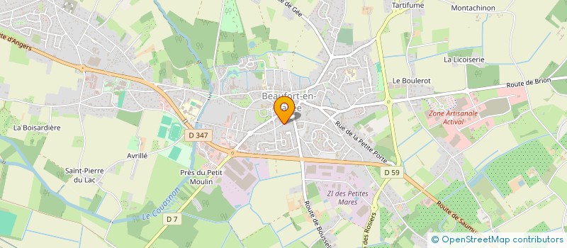 localisation de l'entreprise CENTRE COMMUNAL D'ACTION SOCIALE à BRISSAC LOIRE AUBANCE
