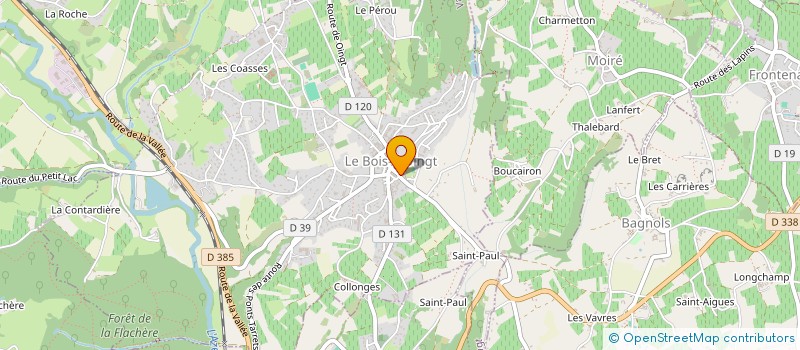 localisation de l'entreprise CENTRE COMMUNAL D'ACTION SOCIALE à VAL D'OINGT