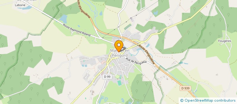 localisation de l'entreprise CENTRE COMMUNAL D'ACTION SOCIALE à MAREUIL EN PERIGORD