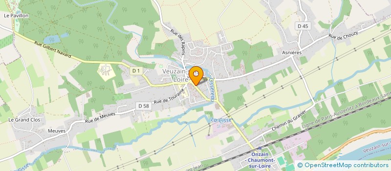 localisation de l'entreprise CENTRE COMMUNAL D ACTION SOCIALE à VEUZAIN-SUR-LOIRE