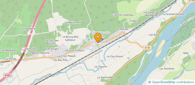 localisation de l'entreprise CENTRE COMMUNAL D ACTION SOCIALE à COTEAUX-SUR-LOIRE
