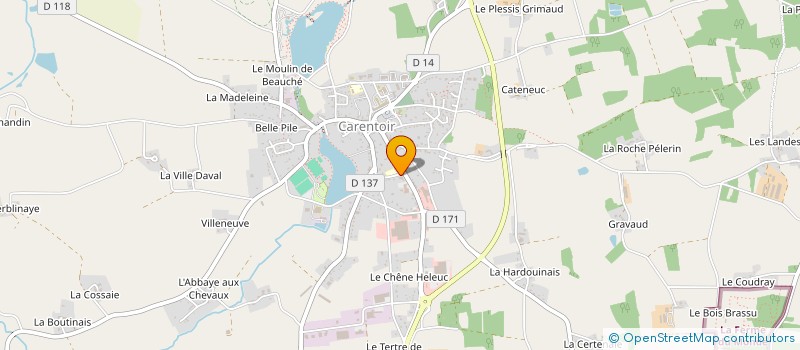 localisation de l'entreprise CENTRE COMMUNAL D ACTION SOCIALE à CARENTOIR