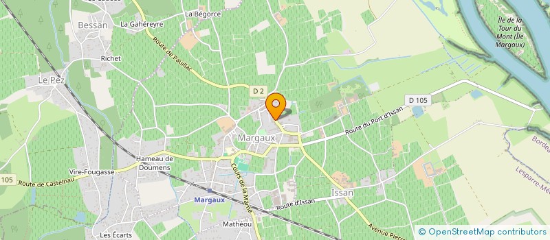 localisation de l'entreprise CENTRE COMMUNAL D ACTION SOCIALE à MARGAUX-CANTENAC