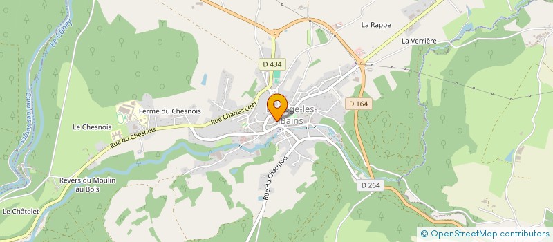 localisation de l'entreprise CENTRE COMMUNAL D'ACTION SOCIALE à LA VOGE-LES-BAINS