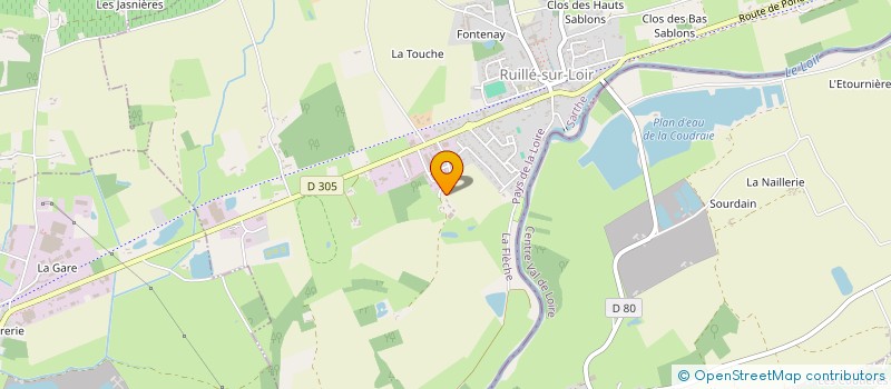 localisation de l'entreprise CENTRE COMMUNAL D'ACTION SOCIALE  LOIR EN VALLEE