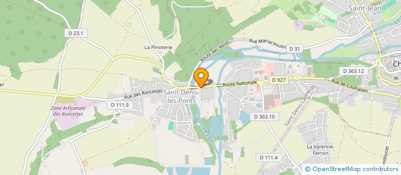 localisation de l'entreprise CENTRE COMMUNAL D'ACTION SOCIALE à SAINT-DENIS-LANNERAY
