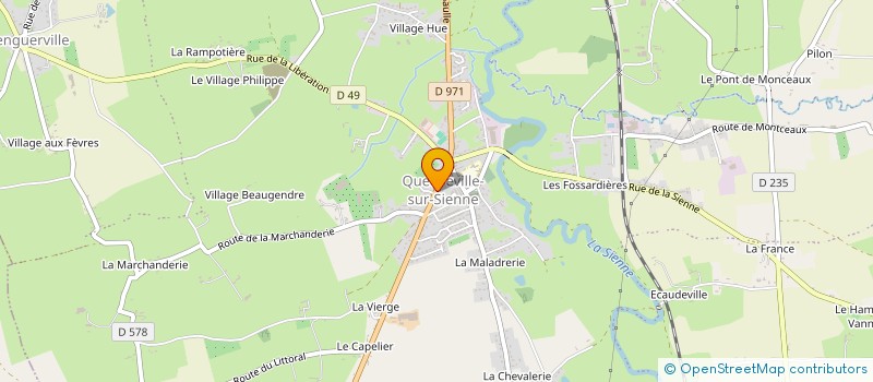 localisation de l'entreprise CENTRE COMMUNAL D'ACTION SOCIALE à QUETTREVILLE-SUR-SIENNE