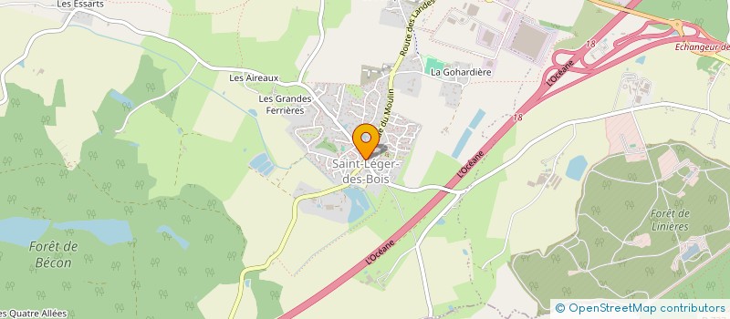 localisation de l'entreprise CENTRE COMMUNAL D'ACTION SOCIALE à SAINT-LEGER-DE-LINIERES