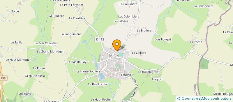 localisation de l'entreprise CENTRE COMMUNAL D'ACTION SOCIALE à LUITRE-DOMPIERRE