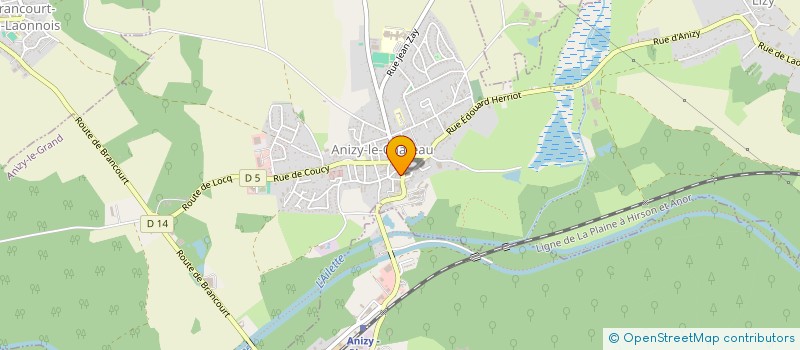 localisation de l'entreprise CENTRE COMMUNAL D'ACTION SOCIALE à ANIZY-LE-GRAND