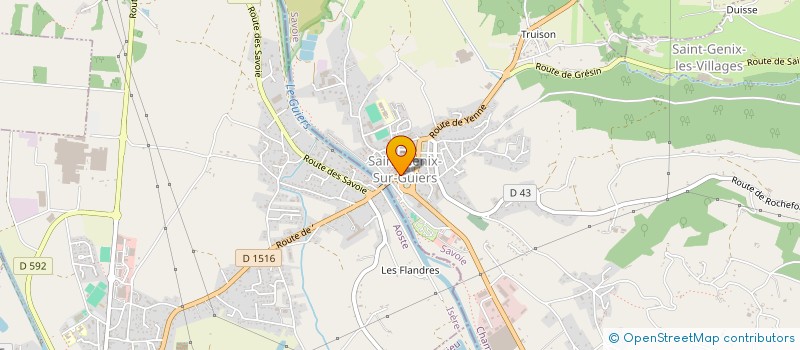 localisation de l'entreprise CENTRE COMMUNAL D'ACTION SOCIALE à SAINT-GENIX-LES-VILLAGES