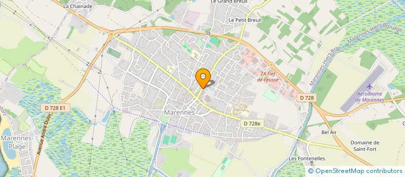 localisation de l'entreprise CENTRE COMMUNAL D'ACTION SOCIALE à MARENNES-HIERS-BROUAGE
