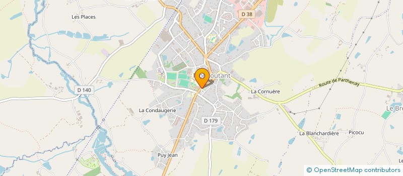 localisation de l'entreprise CENTRE COMMUNAL D'ACTION SOCIALE à MONCOUTANT-SUR-SEVRE