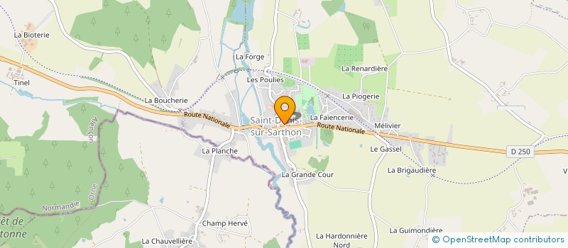 localisation de l'entreprise CENTRE COMMUNAL D'ACTION SOCIALE à L'OREE-D'ECOUVES
