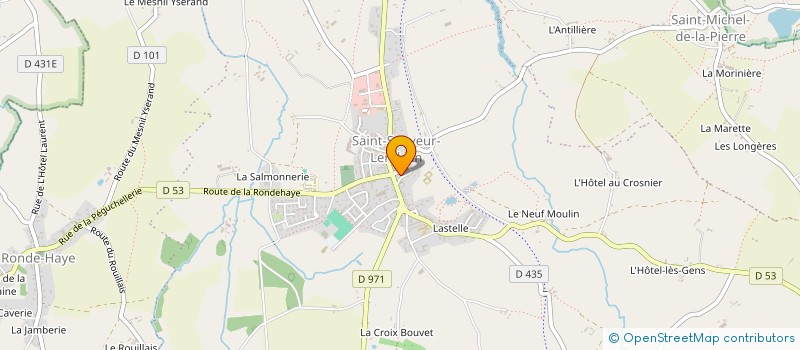 localisation de l'entreprise CENTRE COMMUNAL D'ACTION SOCIALE à SAINT-SAUVEUR-VILLAGES