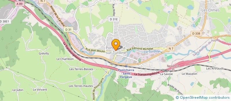 localisation de l'entreprise CENTRE COMMUNAL D'ACTION SOCIALE à VINDRY-SUR-TURDINE