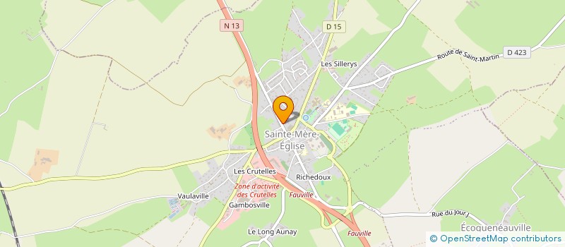 localisation de l'entreprise CENTRE COMMUNAL D'ACTION SOCIALE à SAINTE-MERE-EGLISE