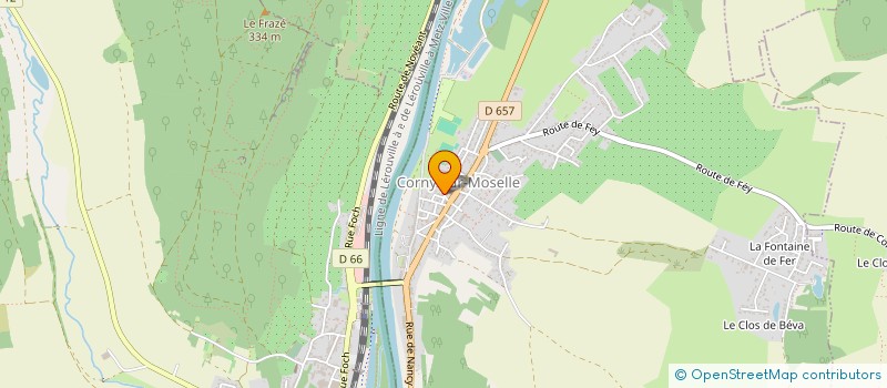 localisation de l'entreprise CENTRE COMMUNAL D ACTION SOCIALE à CORNY-SUR-MOSELLE