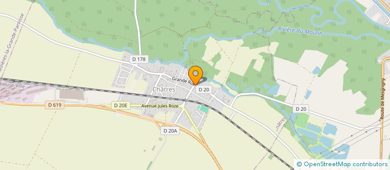 localisation de l'entreprise CENTRE COMMUNAL D ACTION SOCIALE à CHATRES