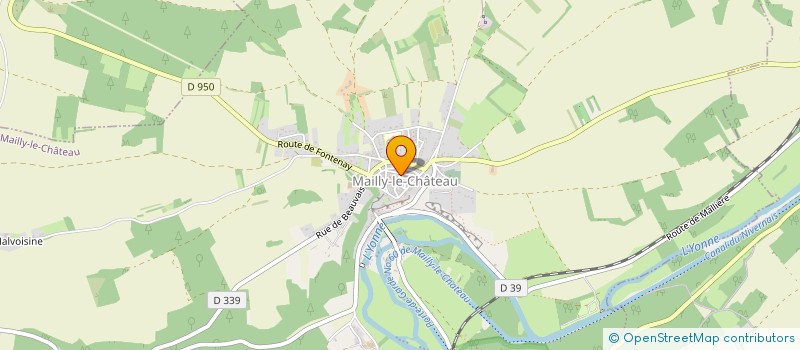 localisation de l'entreprise CENTRE COMMUNAL D'ACTION SOCIALE à MAILLY-LE-CHATEAU