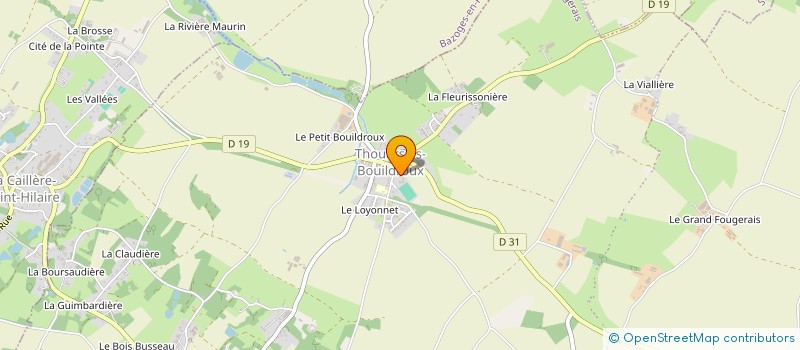 localisation de l'entreprise CENTRE COMMUNAL D'ACTION SOCIALE à RIVES-DU-FOUGERAIS
