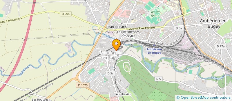 localisation de l'entreprise CENTRE COMMUNAL D'ACTION SOCIALE à SAINT-DENIS-EN-BUGEY