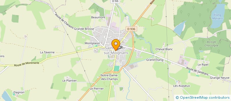 localisation de l'entreprise CENTRE COMMUNAL D'ACTION SOCIALE  SAINT-TRIVIER-SUR-MOIGNANS