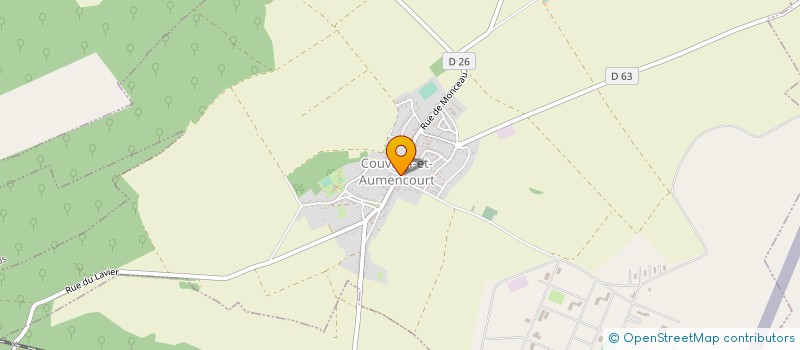 localisation de l'entreprise CENTRE COMMUNAL D'ACTION SOCIALE à COUVRON-ET-AUMENCOURT