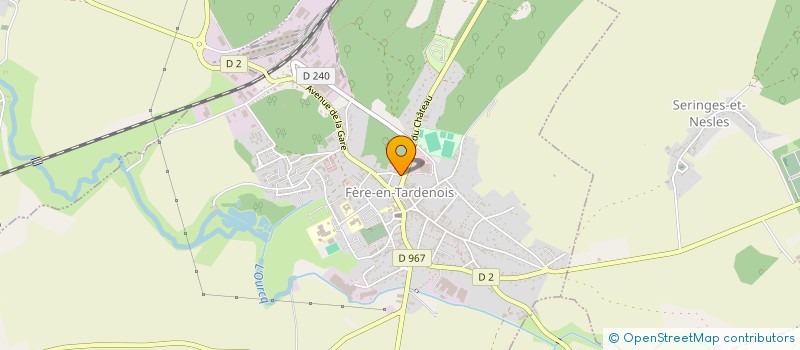 localisation de l'entreprise CENTRE COMMUNAL D'ACTION SOCIALE à FERE-EN-TARDENOIS