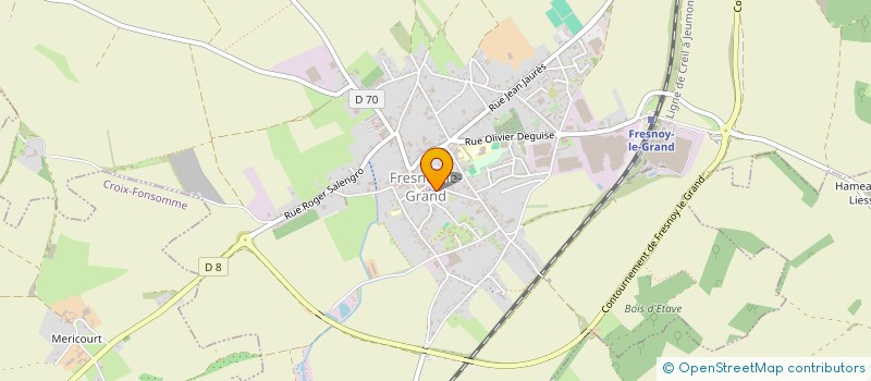 localisation de l'entreprise CENTRE COMMUNAL D'ACTION SOCIALE à FRESNOY-LE-GRAND